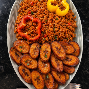 Classic Party Jollof Rice & Sweet Plantain