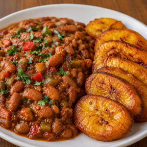 Savory Beans Stew & Sweet Plantain