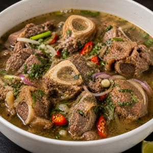 Goat Meat Pepper Soup (Asun-Spiced)