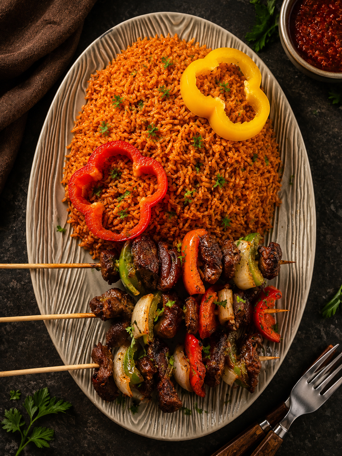 The Smoky Beef Jollof Bowl