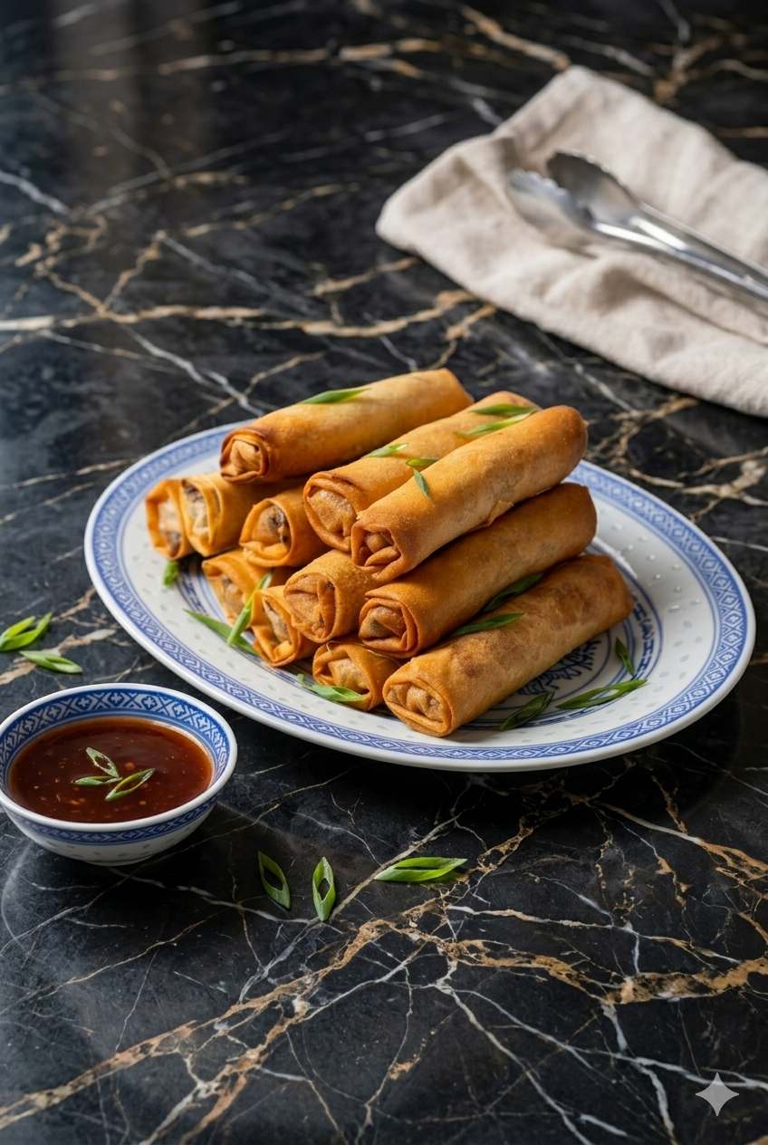 Savory Loaded Spring Rolls